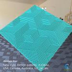 Anti Slip Epoxy Garage Floor Tiles Chemical Resistance Race Deck Tiles