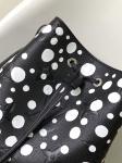Ladies White Black NéOnoé MM Louis Vuitton Yayoi Kusama Handbag