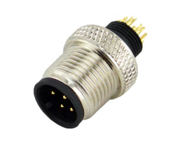 IP67 IP68 Waterproof Male Female Cable Connector M12 Circular Plug Type