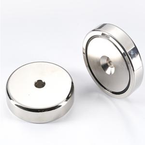 China Industrial Magnet N52 NdFeB Neodymium Round Magnet with Countersunk Hole Cylinder Magnet factory