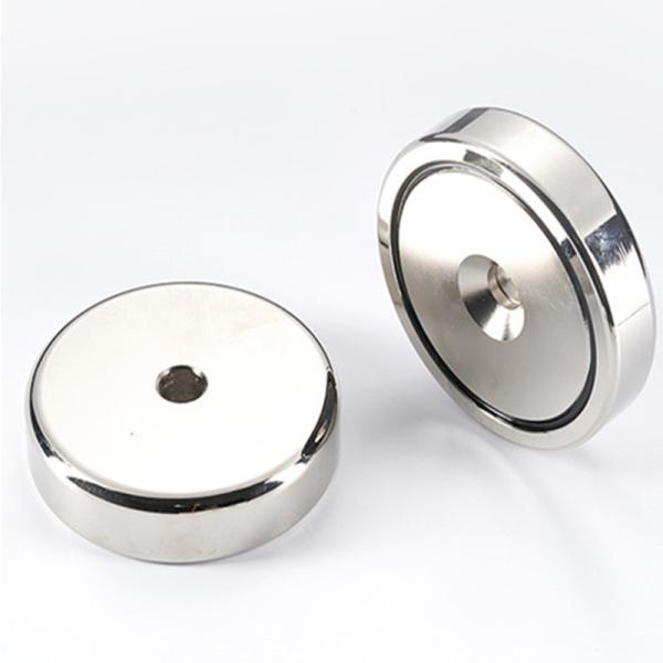 N52 Rare Earth Neodymium Disc Round Magnet With Countersunk Hole Pot Magnetic