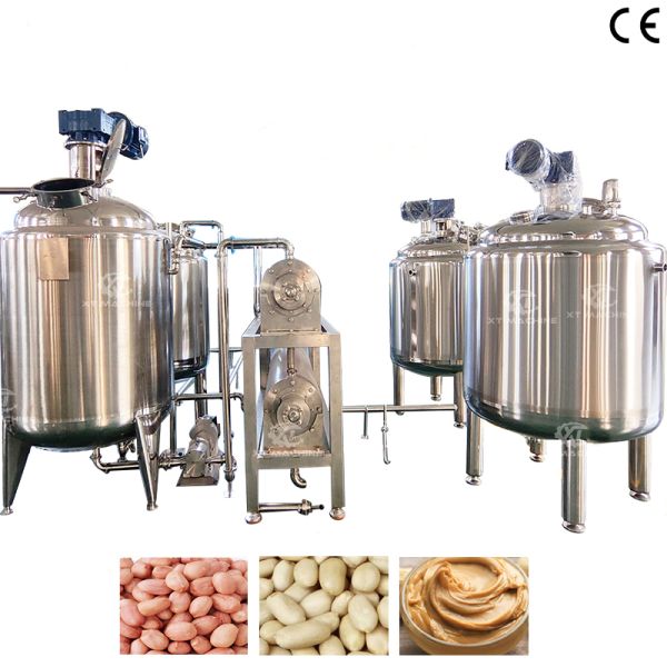 Mixing Function Sauce Peanut Butter Tahini Blending Tank Heating and Insulation Mixing Tank Degassing Tank