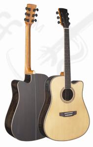 China 41inch OEM Rosewood solidwood vintage cutaway acoustic guitar/western guitar steel string Optional color- TP-AG56 factory