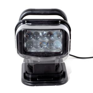 China 50W 4000lumens 12DV Cree LED Marine Remote Control Spotlight Offroad Truck Car Boat Search Light factory