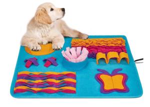 China Mechanical Wash Stress Release 23x27 Felt Snuffle Mat For Dogs factory