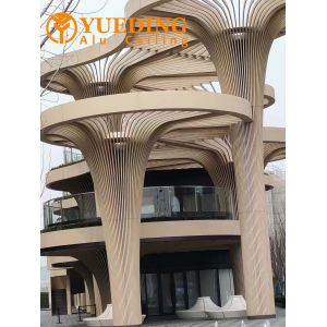 Curved Art Shapes Custom Aluminum Panels 2.5mm For Building'S Walls / Ceilings