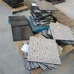 Rectangular Hex High Alumina Ceramic Tiles Ceramic Rubber Composite Liner