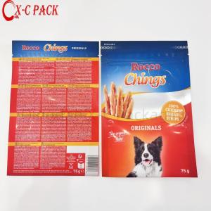 China Plastic Bag Packaging Zipper 3 Side Seal Pouch Small Clear Sachet Mylar Bags Packaging Pet Dog Food Bag factory