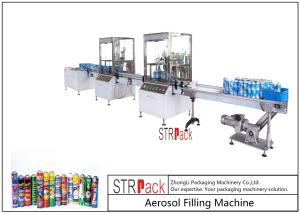 China High Capacity automatic Aerosol Filling Machine For PU Foam / Pesticide factory