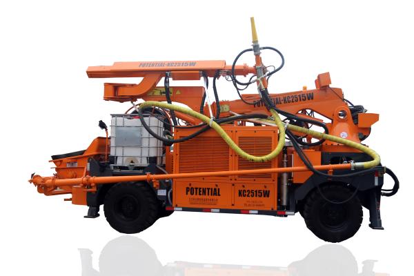 360 Degree Rotation Double Circuit Wet Shotcrete Machine