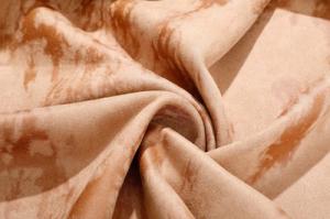 China Patterned Printed Faux Suede Fabric For Clothing 155cm Polyester factory