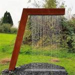 Rusty Waterfall Corten Steel Water Feature 1800mm*1800mm Anti Wear