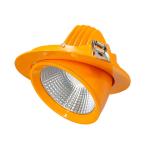 COB Recessed CRI90 IP44 140mm Diameter Gimbal LED Scoop Downlight