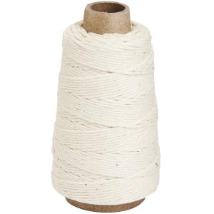 China Soft Natural Rope 3mm 3 Strand 100% Cotton Cooking Twine with Customized Length factory