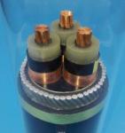 Black PVC Insulated Solid XLPE Copper Armoured Cable Wire 300mm2