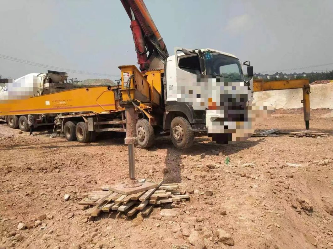 Good Original Condition 2013 Putzmeister 49m Concrete Pump Beton Mobile Pump on Hino Chassis Factory Price
