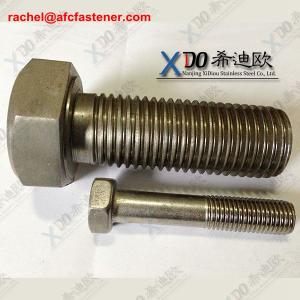 China Monel400 extended hex bolts UNS N04400 2.4360 copper nickle alloy factory