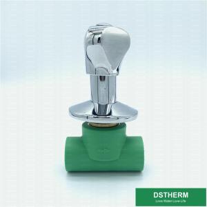 China 20mm Plastic PPR Stop Valve Tee Part Chrome Plated For Heat Insulation factory