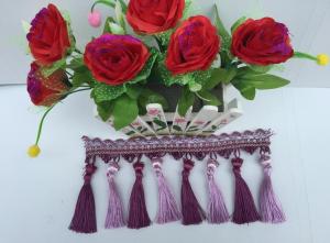 China Fashionable tassels fringes for curtain/sofa/pillow decoration factory