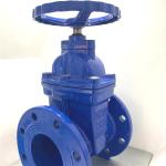OS&Y Ductile Iron Carbon Stainless Steel DIN F4 Resilient non-rising Stem Sluice