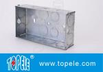 Galvanized Square Electrical Boxes And Covers For Lighting Fixture