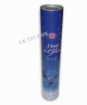 Cylinder 750ml Red Wine Bottle Packaging Box With Plug In Lid And Embossing