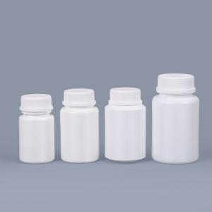 China Silk Screen Printing Round Plastic Pill Bottles for Medicine Pharmaceutical Packaging factory