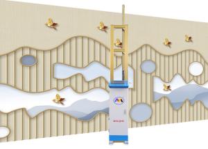 China 3d 4d Effect 2880dpi 1800mm Direct To Wall Printer factory