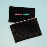 Recycled Lipsticks Packing Velvet Cosmetic Zipper Bag