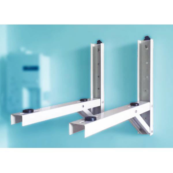 China Iron Ac Mounting Bracket White Triangle Shape Smooth Surface factory