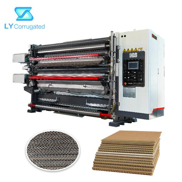 Cardboard Box Maker Two Layer Duplexing Glue Applying Machine