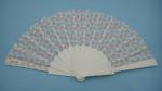 Full Color Advertising Plastic Fabric Folding Hand Fans 23cm X 42cm