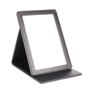 China Pu / Leather Cosmetic Table Jewelry Store Mirror Handmade Foldable For Ladies factory