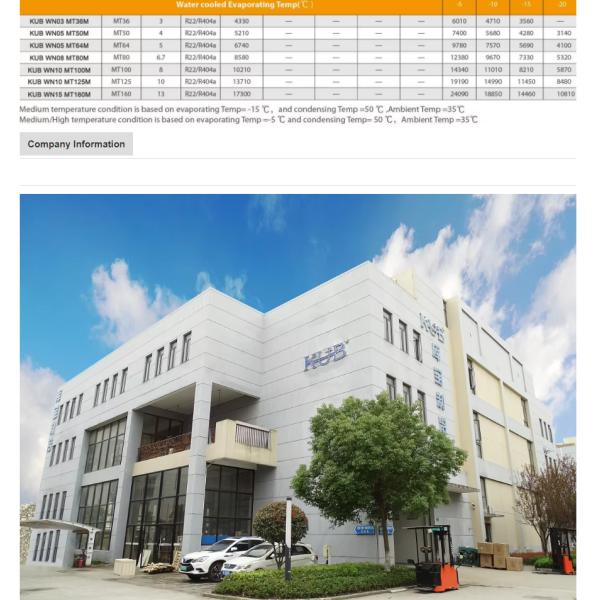 KUB FH18 NTZ048L NTZ048 Hermetic Compressor 2hp Condensing Unit Piston Cooling Cold Room Refrigeration Unit