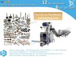 Multi functional packaging machine to count and pack furniture spare parts