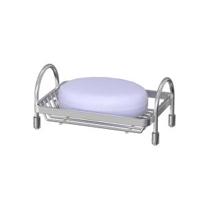 China Stainless Steel Wire Bar Soap Dish Draining Sponge Holder Countertop Soap Stand For Shower Bathtub Kitchen factory