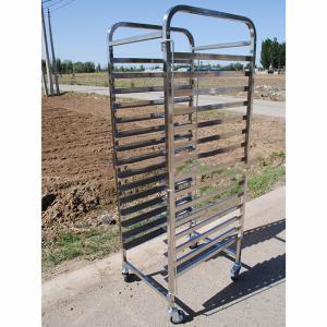 China Customizable 0.6mm-1.2mm Cooling Bakery Tray Rack Trolley For Cheese Drying factory