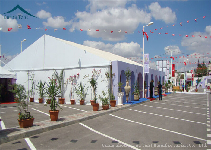 Wind Resistant Extensive Outdoor Event Tents With Fabric Material For 200 People