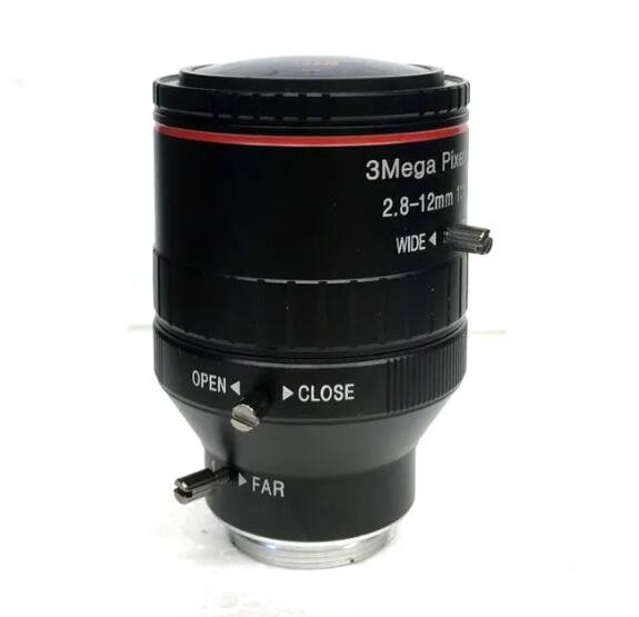 China 1/2" 2.8-12mm F1.6 3Megapixel C-mount DC Auto IRIS Manual Zoom Vari-focal Lens for HD camera factory