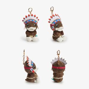 China Cartoon Cotton Plush Toys , Duck Plush Doll Keyring pvc polyester Material factory