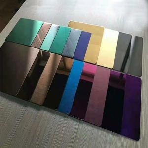 China Pvd Rose Gold Decorative Mirror Polished Stainless Steel Sheet Width 1500mm factory