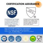LT500P 6 Month 500 Gallon Capacity Replacement Refrigerator Water Filter White
