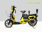 32KM/H 16 Inch Electric Motor Bike Scooter 48V 450W Dual Seat Digital Panel