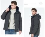 Dark Light Collided Casual Winter Jacket Business Casual Coat Two Faced