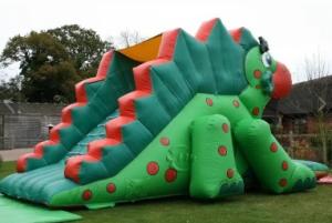 China Custom Size Inflatable Water Slides Dinosaur Bounce House For Kids factory