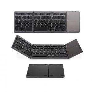 China Foldable Bluetooth Keyboard,ABS Portable Mini Keyboard with Touchpad for IOS,Android factory