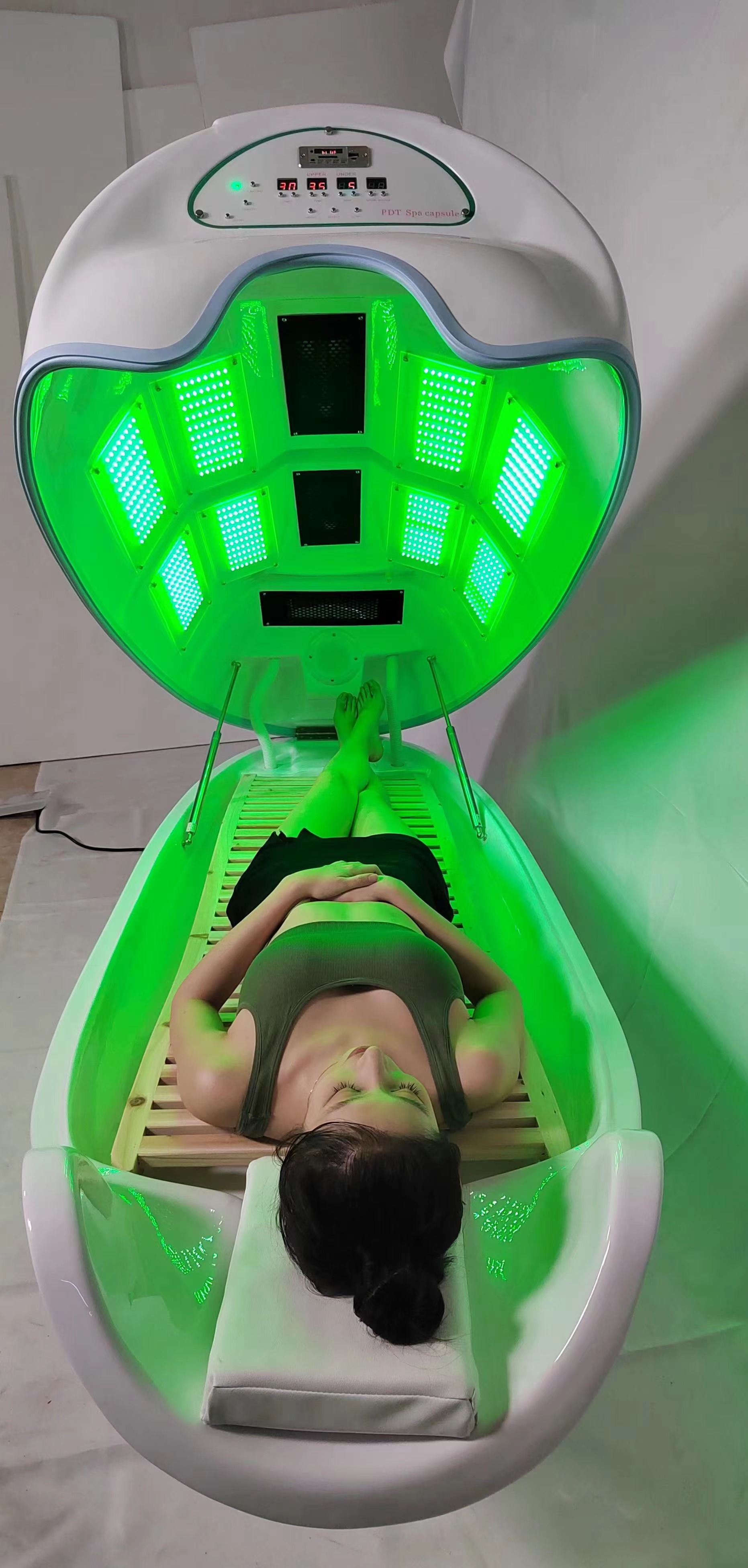 8pcs Led Lights Photon Infrared Jade Sauna Pod Spa Hydromassage Capsule