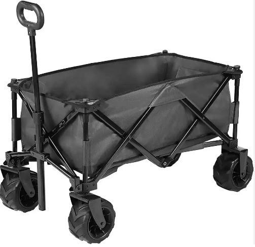 15LBS Weight Capacity 260KGS Collapsible Folding Beach Wagon for Outdoor