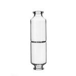 Bulk 25ml Clear Tubular Glass Vials With Rubber Stopper Silk Screen Printing