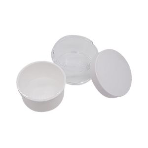 Refillable Plastic Cream Jar With Aluminum Foil Sealing Clear 50ml 100ml 200ml